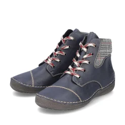 Sale Women'S Lace-Up Shoes Steel Blue Ladies Low Shoes & Slippers