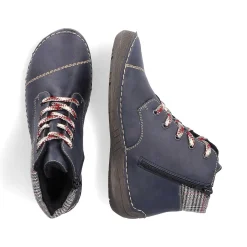 Sale Women'S Lace-Up Shoes Steel Blue Ladies Low Shoes & Slippers