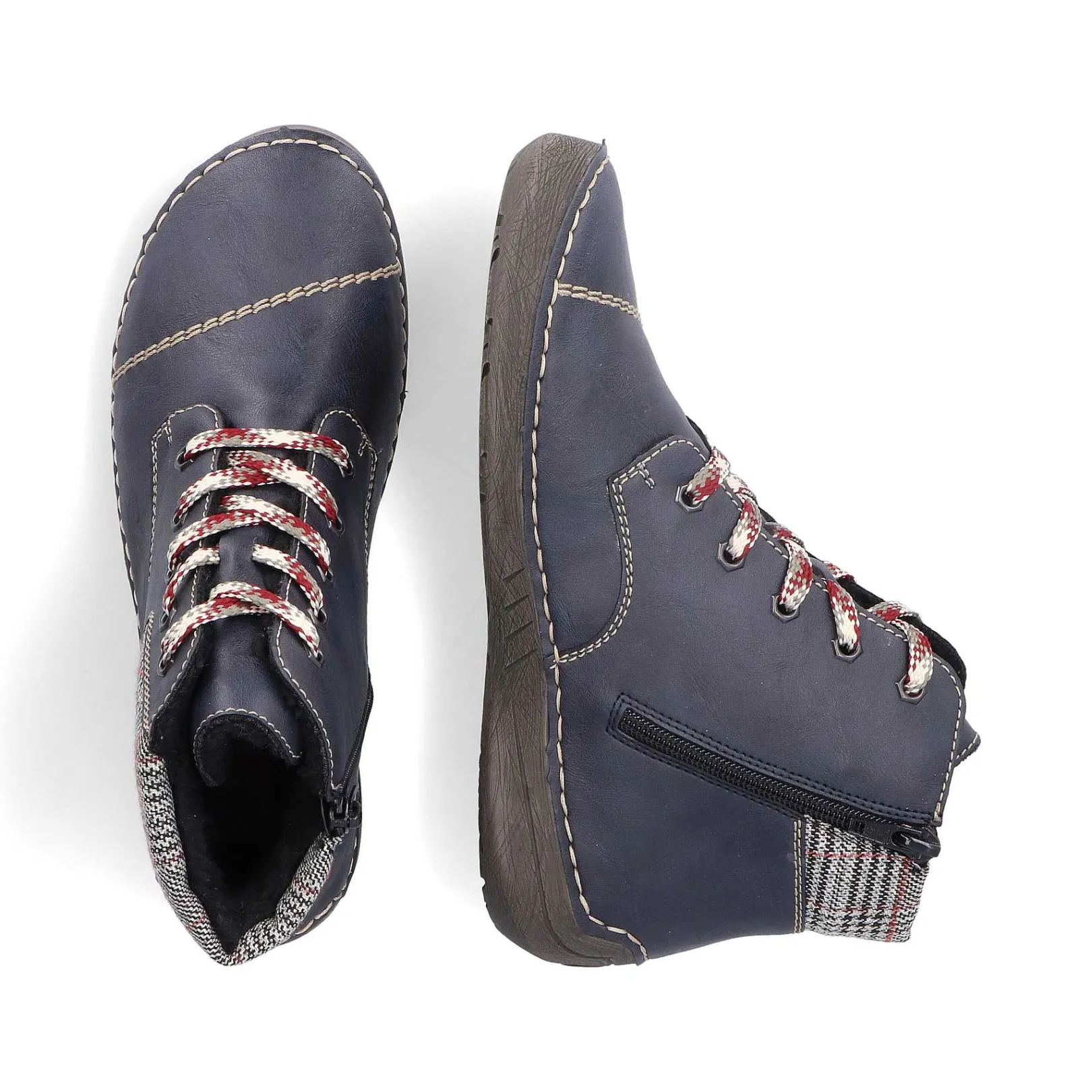 Sale Women'S Lace-Up Shoes Steel Blue Ladies Low Shoes & Slippers