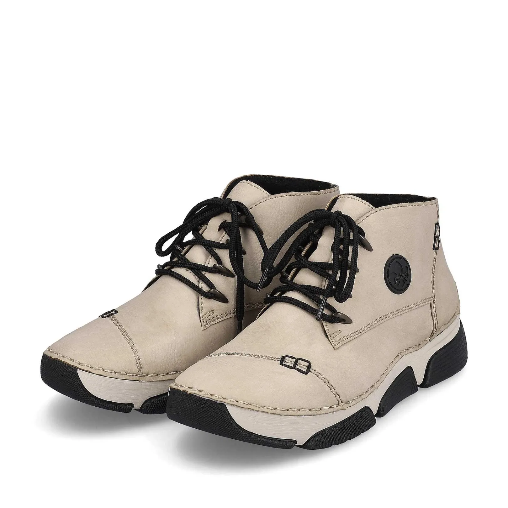 Sale Women'S Lace-Up Shoes Cream Beige Ladies Low Shoes & Slippers