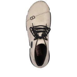 Sale Women'S Lace-Up Shoes Cream Beige Ladies Low Shoes & Slippers
