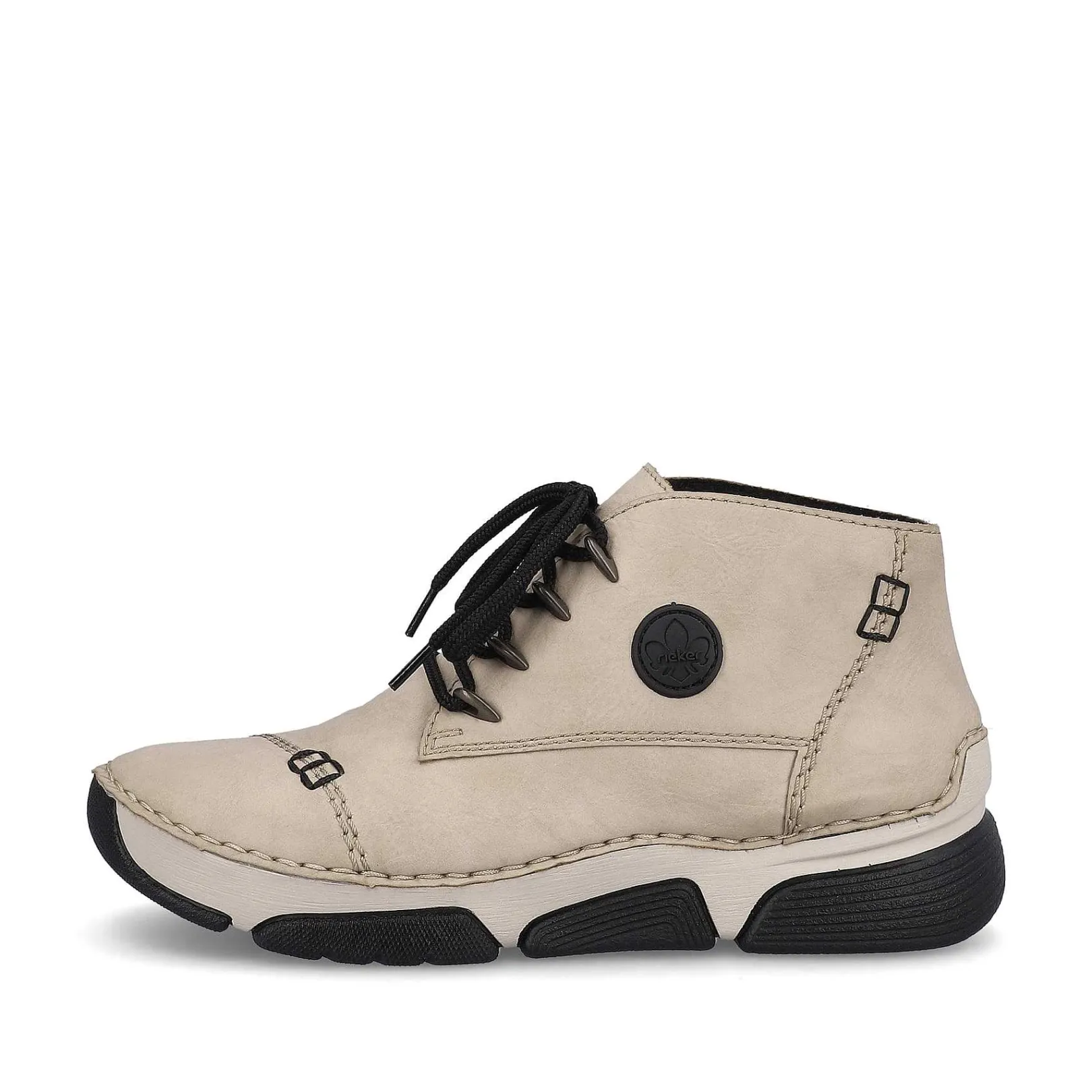 Sale Women'S Lace-Up Shoes Cream Beige Ladies Low Shoes & Slippers