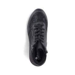 Clearance Women'S Lace-Up Shoes Deep Black Ladies Low Shoes & Slippers