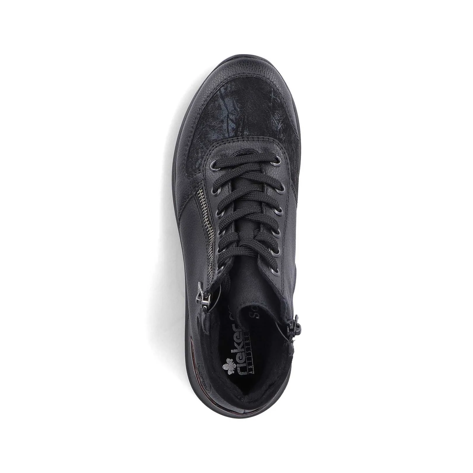Clearance Women'S Lace-Up Shoes Deep Black Ladies Low Shoes & Slippers