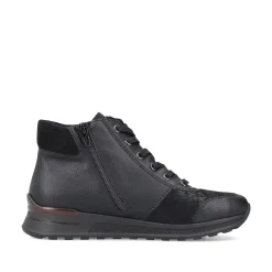 Clearance Women'S Lace-Up Shoes Deep Black Ladies Low Shoes & Slippers