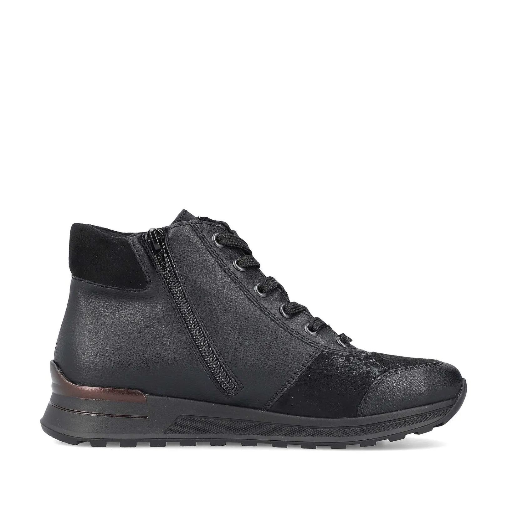 Clearance Women'S Lace-Up Shoes Deep Black Ladies Low Shoes & Slippers