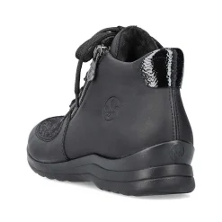 Discount Women'S Lace-Up Shoes Deep Black Ladies Low Shoes & Slippers