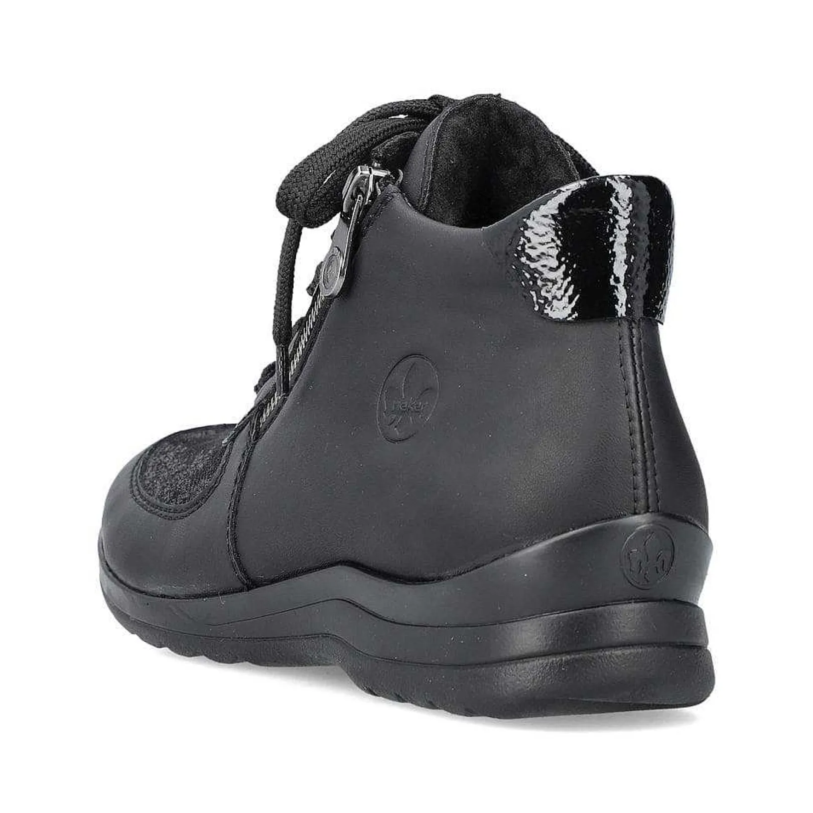 Discount Women'S Lace-Up Shoes Deep Black Ladies Low Shoes & Slippers