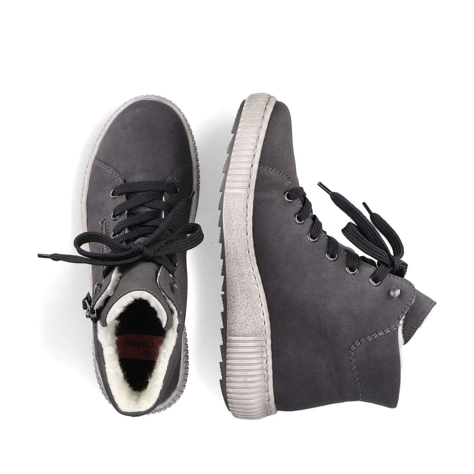 Best Women'S Lace-Up Shoes Anthracite Ladies Low Shoes & Slippers