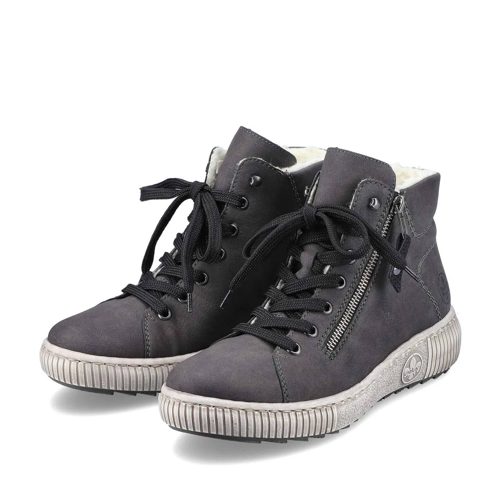Best Women'S Lace-Up Shoes Anthracite Ladies Low Shoes & Slippers