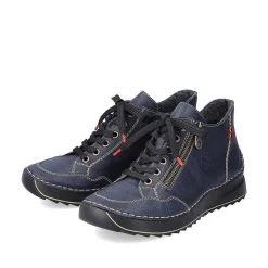 Hot Women'S Lace-Up Shoes, Slate Blue Ladies Low Shoes & Slippers