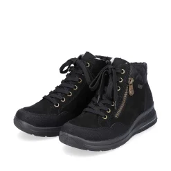 Discount Women'S Lace-Up Shoes Deep Black Ladies Low Shoes & Slippers