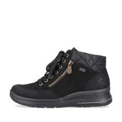 Discount Women'S Lace-Up Shoes Deep Black Ladies Low Shoes & Slippers