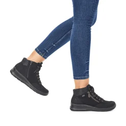 Discount Women'S Lace-Up Shoes Deep Black Ladies Low Shoes & Slippers