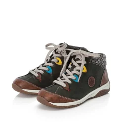 Outlet Women'S Lace-Up Shoes Moss Green Ladies Low Shoes & Slippers