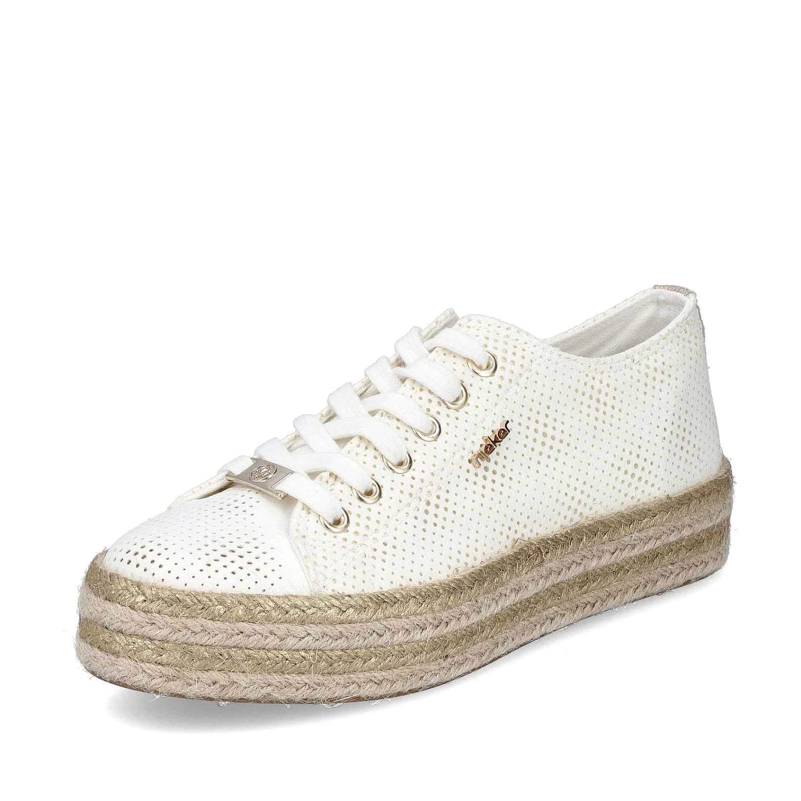 Women'S Lace-Up Shoes Swan White Ladies Low Shoes & Slippers