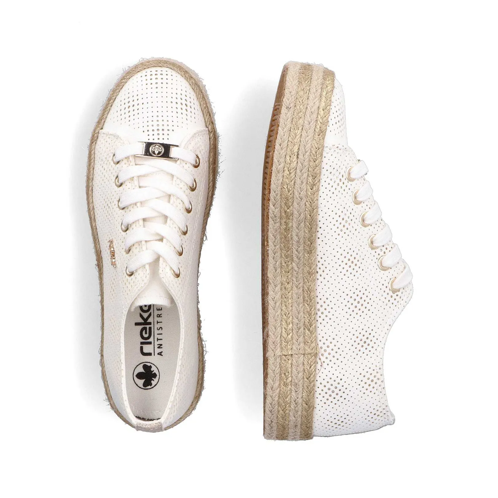Women'S Lace-Up Shoes Swan White Ladies Low Shoes & Slippers