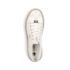 Women'S Lace-Up Shoes Swan White Ladies Low Shoes & Slippers