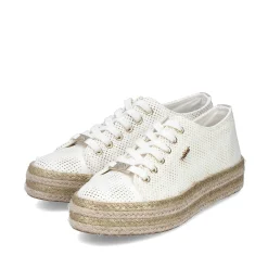 Women'S Lace-Up Shoes Swan White Ladies Low Shoes & Slippers