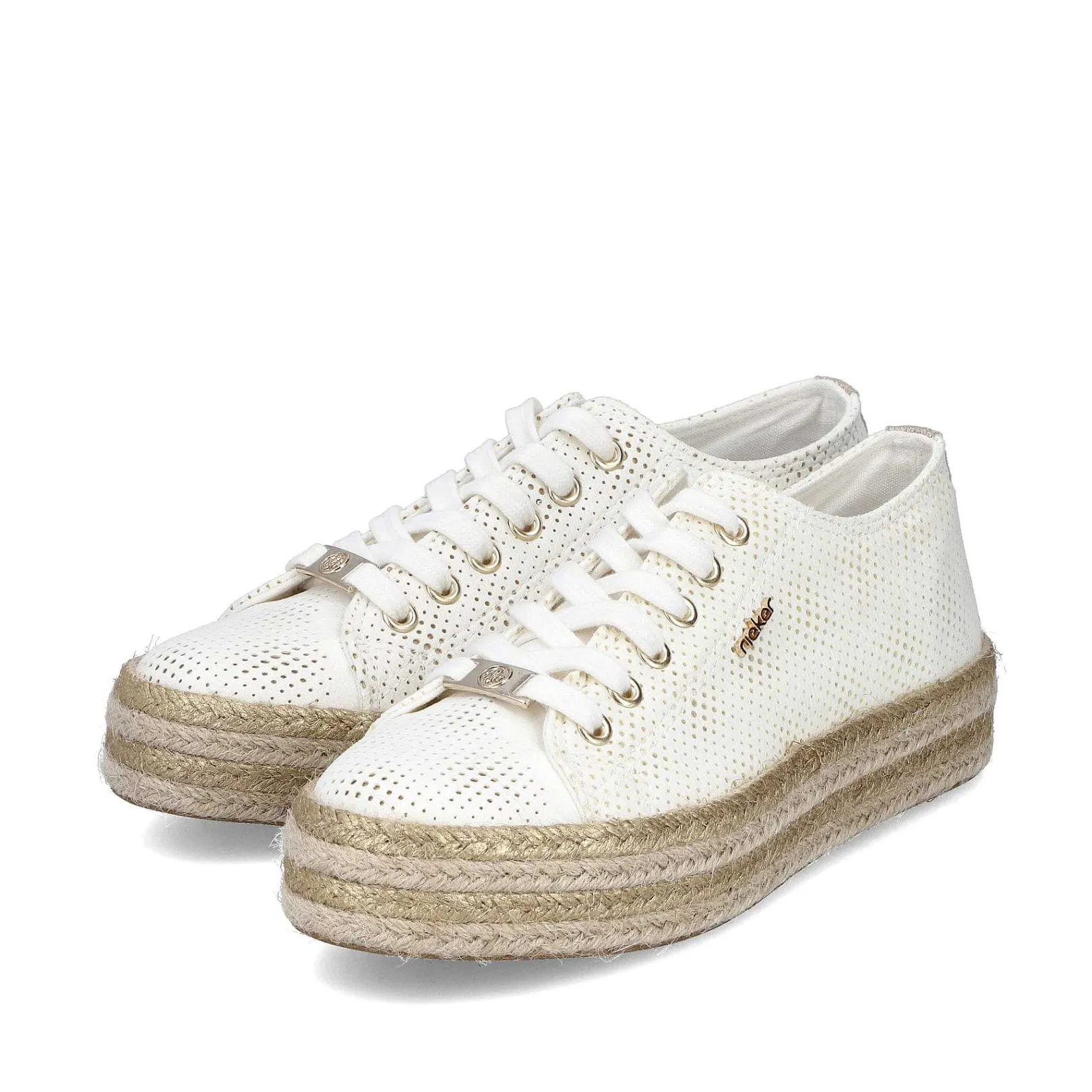 Women'S Lace-Up Shoes Swan White Ladies Low Shoes & Slippers