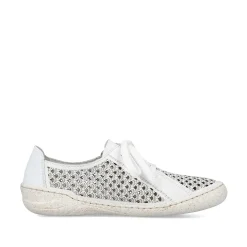 Sale Women'S Lace-Up Shoes Pure White Ladies Low Shoes & Slippers