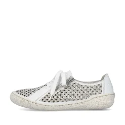 Sale Women'S Lace-Up Shoes Pure White Ladies Low Shoes & Slippers