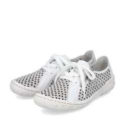 Sale Women'S Lace-Up Shoes Pure White Ladies Low Shoes & Slippers