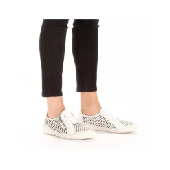 Sale Women'S Lace-Up Shoes Pure White Ladies Low Shoes & Slippers