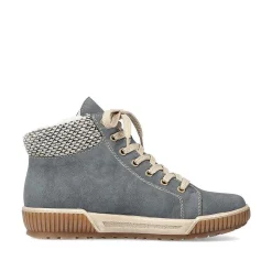 New Women'S Lace-Up Shoes Blue-Gray Ladies Low Shoes & Slippers