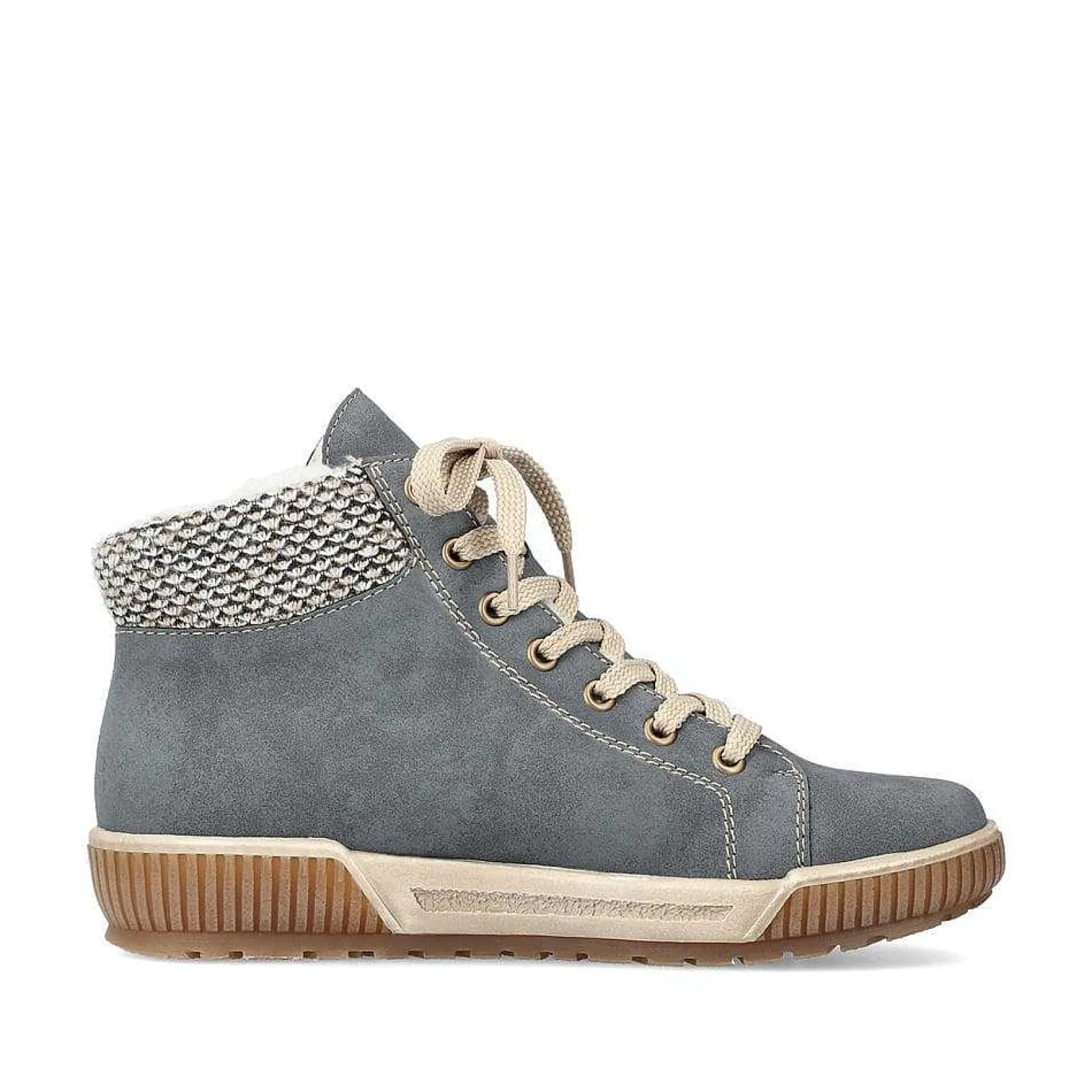 New Women'S Lace-Up Shoes Blue-Gray Ladies Low Shoes & Slippers
