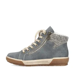 New Women'S Lace-Up Shoes Blue-Gray Ladies Low Shoes & Slippers