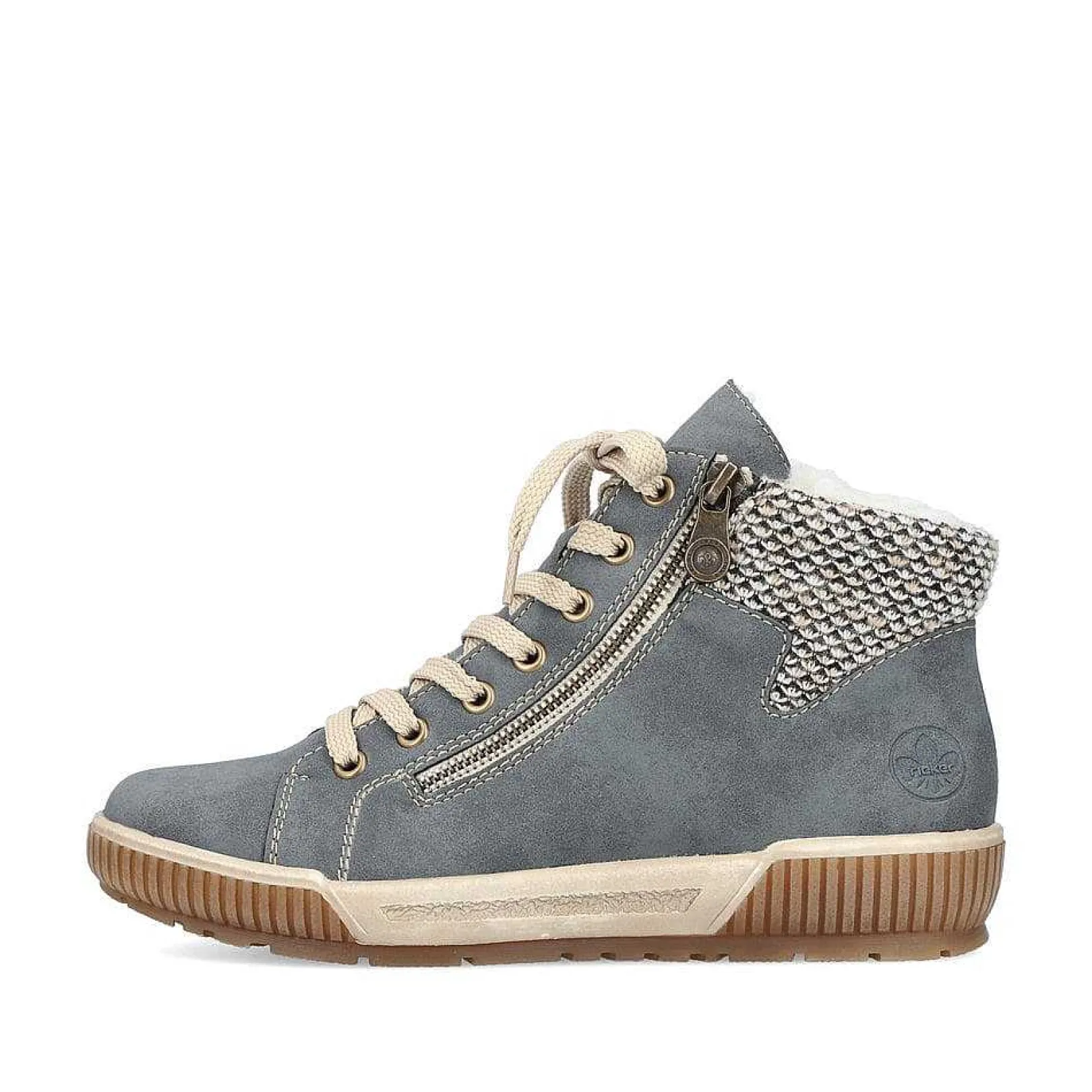 New Women'S Lace-Up Shoes Blue-Gray Ladies Low Shoes & Slippers