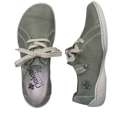 Outlet Women'S Lace-Up Shoes Green Gray Ladies Low Shoes & Slippers