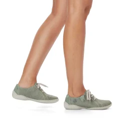 Outlet Women'S Lace-Up Shoes Green Gray Ladies Low Shoes & Slippers
