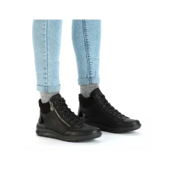 Sale Women'S Lace-Up Shoes Deep Black Ladies Low Shoes & Slippers