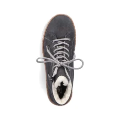 Hot Women'S Lace-Up Shoes Asphalt Gray Ladies Low Shoes & Slippers