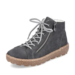 Hot Women'S Lace-Up Shoes Asphalt Gray Ladies Low Shoes & Slippers