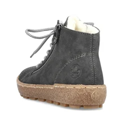 Hot Women'S Lace-Up Shoes Asphalt Gray Ladies Low Shoes & Slippers