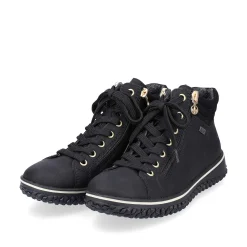 Discount Women'S Lace-Up Shoes Deep Black Ladies Low Shoes & Slippers