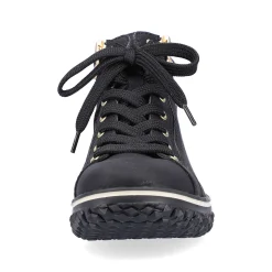 Discount Women'S Lace-Up Shoes Deep Black Ladies Low Shoes & Slippers