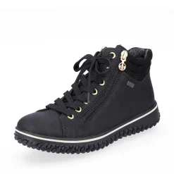 Discount Women'S Lace-Up Shoes Deep Black Ladies Low Shoes & Slippers