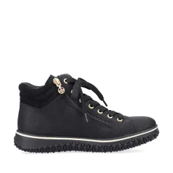 Discount Women'S Lace-Up Shoes Deep Black Ladies Low Shoes & Slippers