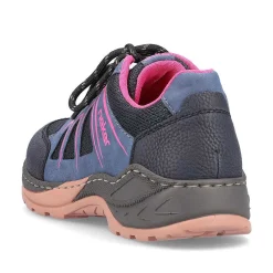 Clearance Women'S Lace-Up Shoes Navy Blue-Raspberry Red Ladies Low Shoes & Slippers