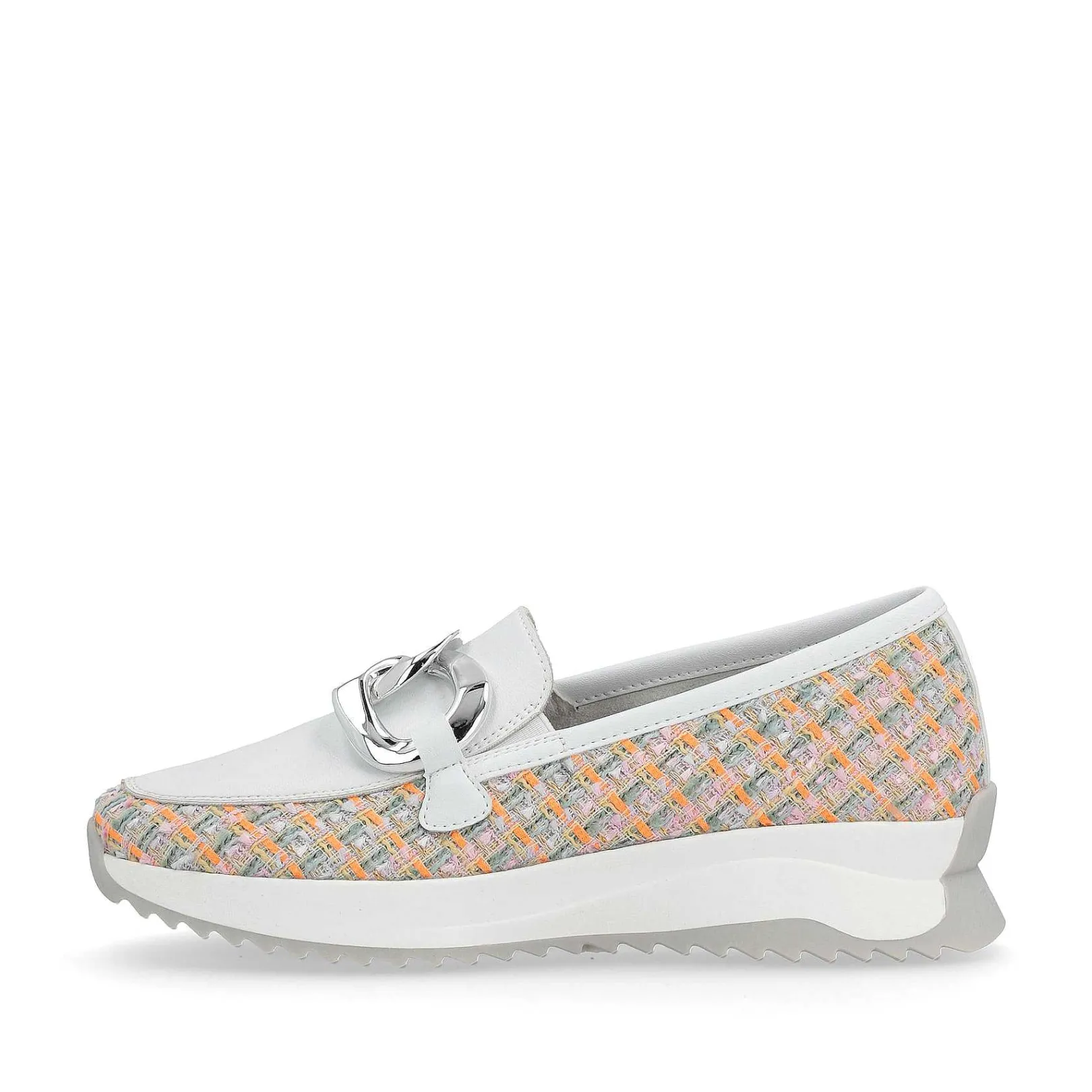 Outlet Women'S Loafer White-Multi Ladies Colorful Styles