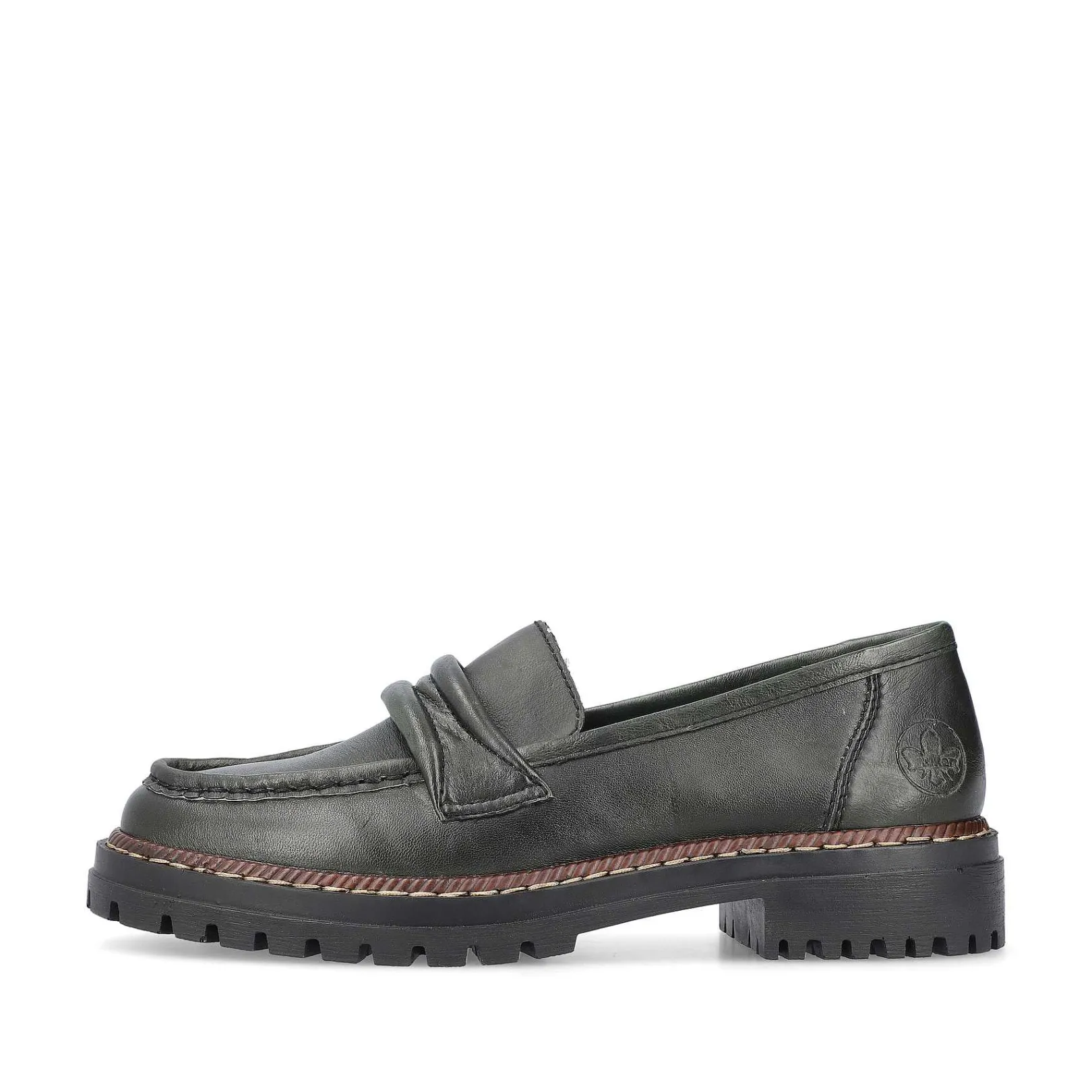 Discount Women'S Loafers Army Green Ladies Loafers & Ballerinas
