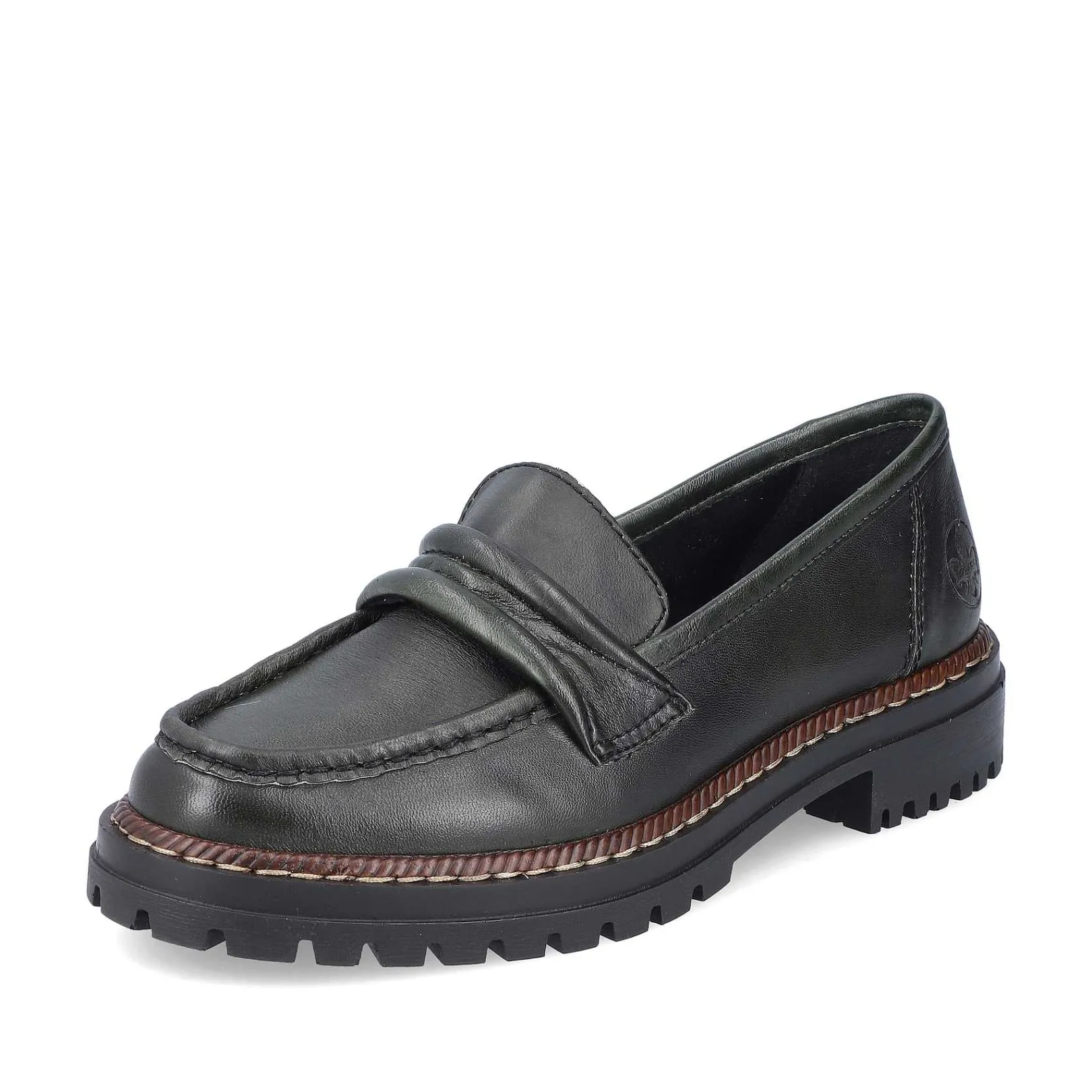 Discount Women'S Loafers Army Green Ladies Loafers & Ballerinas