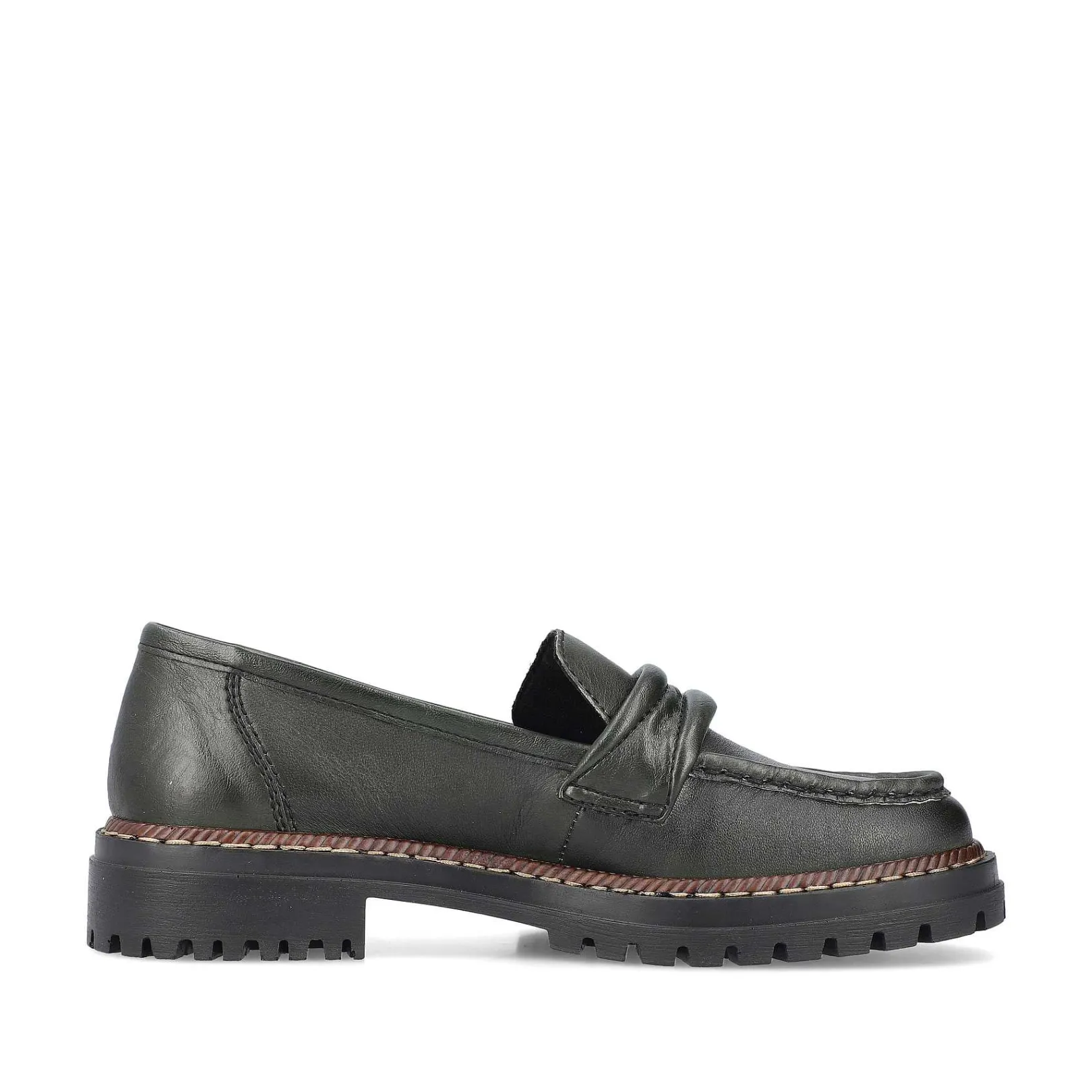 Discount Women'S Loafers Army Green Ladies Loafers & Ballerinas