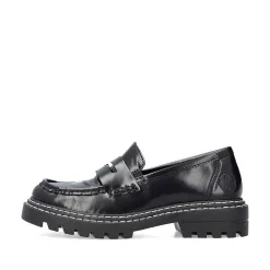 New Women'S Loafers Graphite Black Ladies Loafers & Ballerinas
