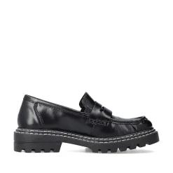 New Women'S Loafers Graphite Black Ladies Loafers & Ballerinas