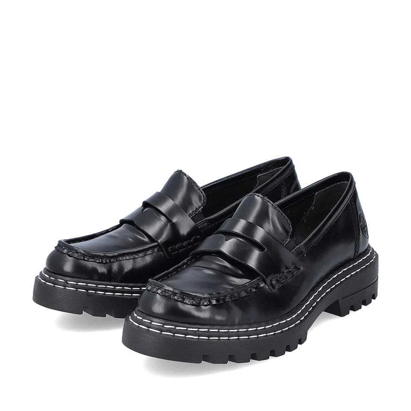 New Women'S Loafers Graphite Black Ladies Loafers & Ballerinas
